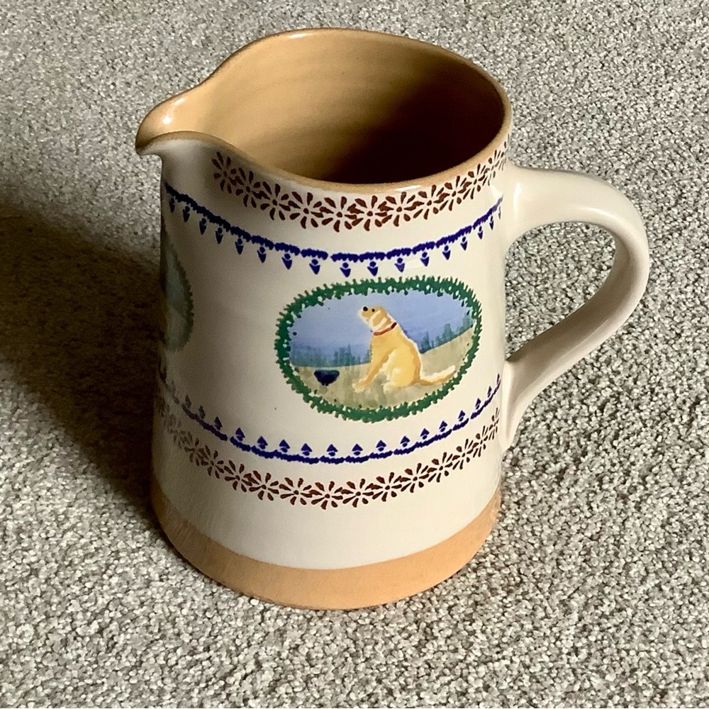 Nicholas Mosse Pottery Ireland Landscapes Dog large 7” pitcher jug